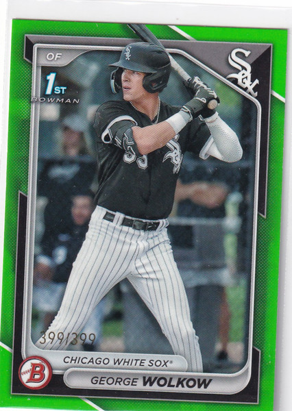 2024 TOPPS #BP-144 GEORGE WOLKOW 399/399- CHICAGO WHITE SOX