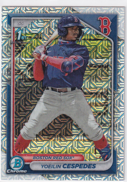 2024 BOWMAN CHROME #BCP-139 YOEILIN CESPEDES MOJO- BOSTON RED SOX