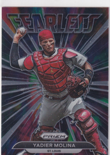 2022 PRIZM #FL-10 YADIER MOLINA FEARLESS- ST LOUIS CARDINALS