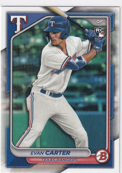 2024 BOWMAN #46 EVAN CARTER- TEXAS RANGERS