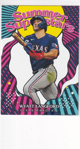 2025 TOPPS #SS-50 WYATT LANGFORD SUMMER SUPERSTARS- TEXAS RANGERS