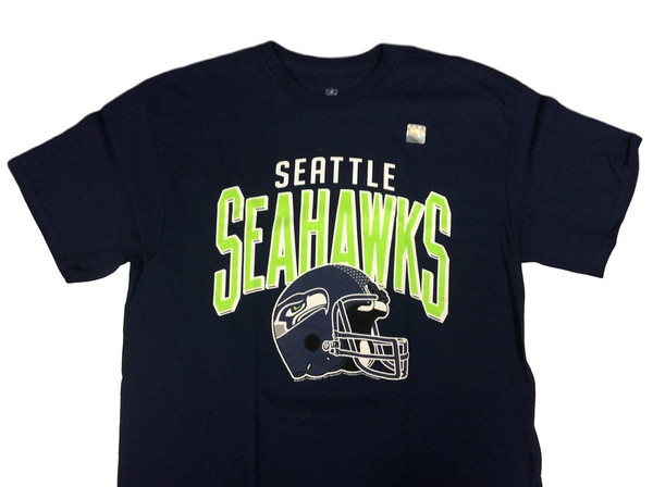 NFL Seattle Seahawks Football Helmet T-Shirt Licensed