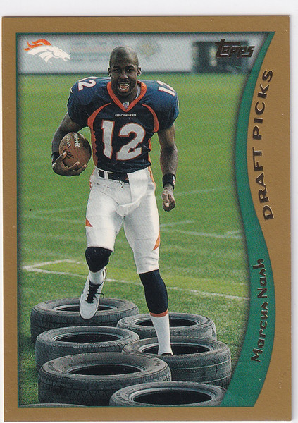 1998 TOPPS #342 MARCUS NASH DRAFT PICKS- DENVER BRONCOS