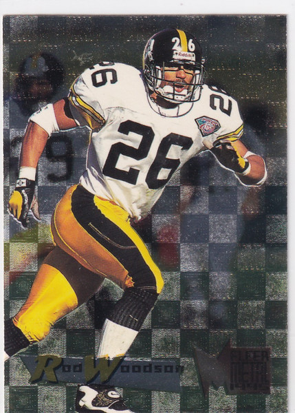 1995 FLEER METAL #157 ROD WOODSON- PITTSBURGH STEELERS