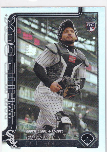 2025 TOPPS UPDATE #US325 EDGAR QUERO REFRACTOR- CHICAGO WHITE SOX