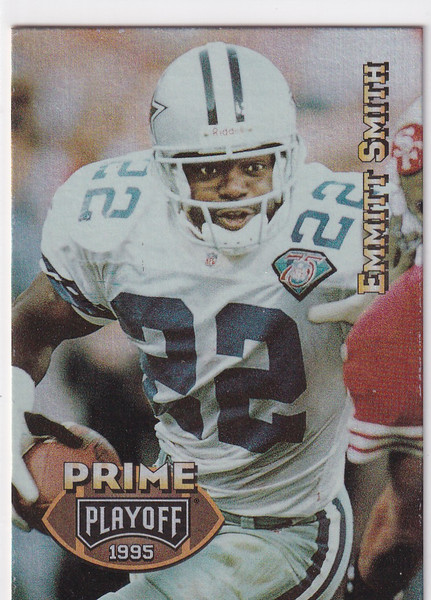 1995 PLAYOFF #22 EMMITT SMITH PRIME PLAYOFF- DALLAS COWBOYS