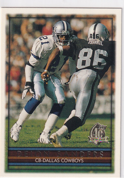 1996 TOPPS #200 DEION SANDERS 40 ANNIVERSARY- ATLANTA FALCONS