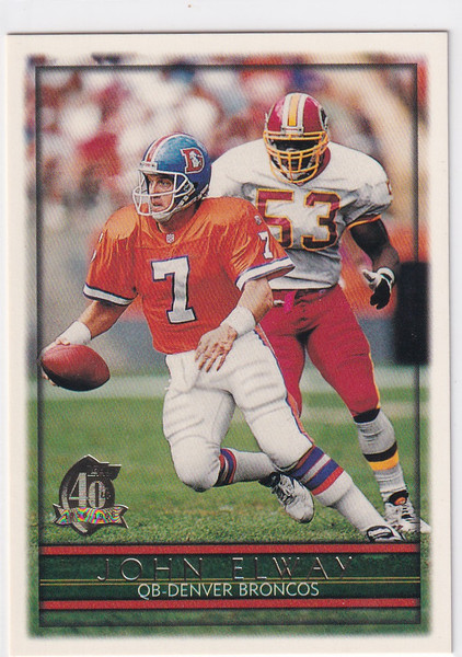 1996 TOPPS #320 JOHN ELWAY 40 ANNIVERSARY- DENVER BRONCOS