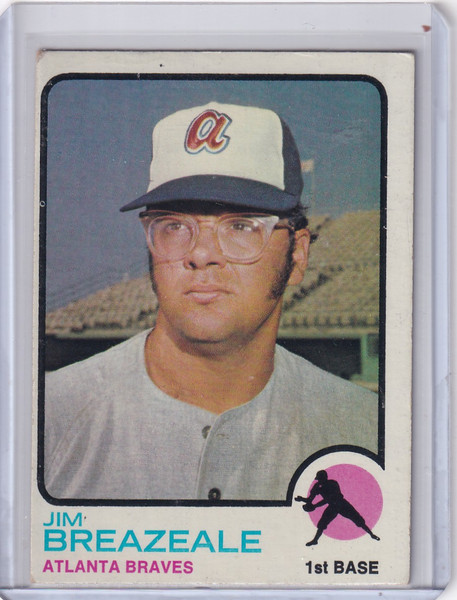 1973 Topps Baseball #33 Jim Breazeale - Atlanta Braves RC