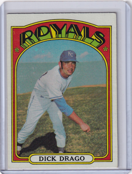 1972 Topps Baseball #205 Dick Drago - Kansas City Royals