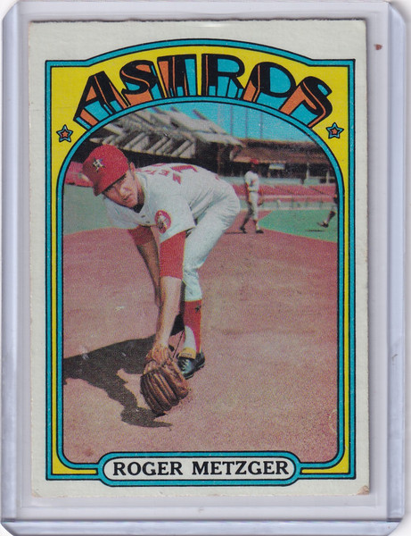 1972 Topps Baseball #217 Roger Metzger - Houston Astros