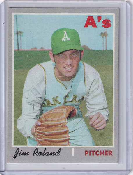 1970 Topps Baseball #719 Jim Roland - Oakland Athletics