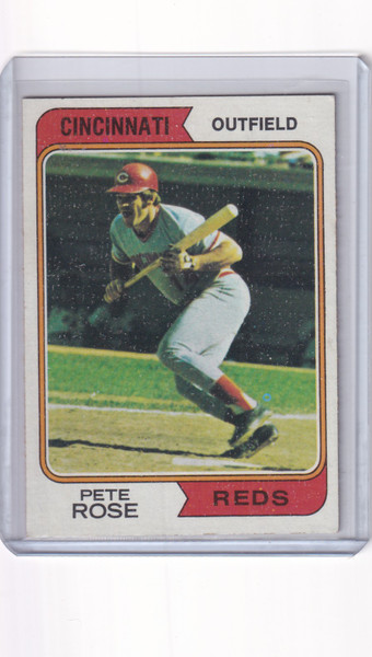 1974 Topps Baseball #300 Pete Rose - Cincinnati Reds