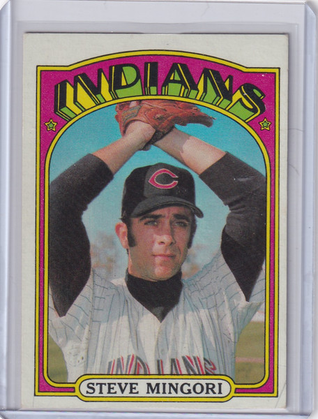 1972 Topps Baseball #261 Steve Mingori - Cleveland Indians