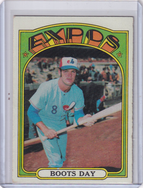 1972 Topps Baseball #254 Boots Day - Montreal Expos
