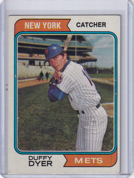 1974 Topps Baseball #536 Duffy Dyer - New York Mets