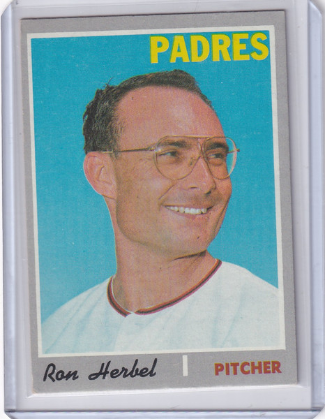 1970 Topps Baseball #526 Ron Herbel - San Diego Padres
