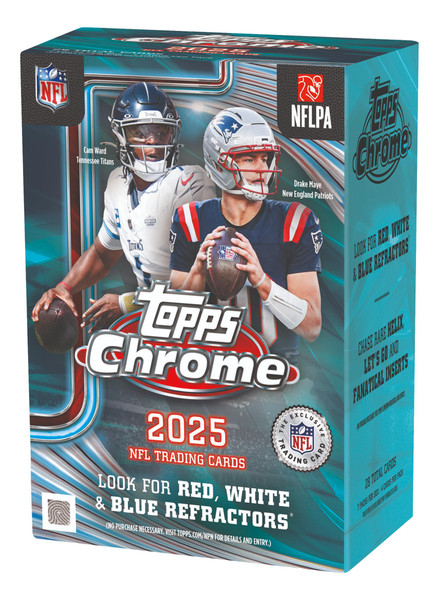 2025 Topps Chrome Football Blaster Box