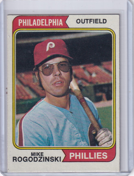 1974 Topps Baseball #492 Mike Rogodzinski - Philadelphia Phillies RC