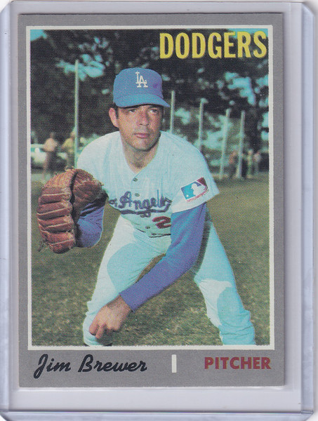 1970 Topps Baseball #571 Jim Brewer - Los Angeles Dodgers