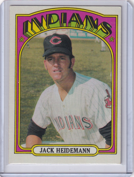 1972 Topps Baseball #374 Jack Heidemann - Cleveland Indians