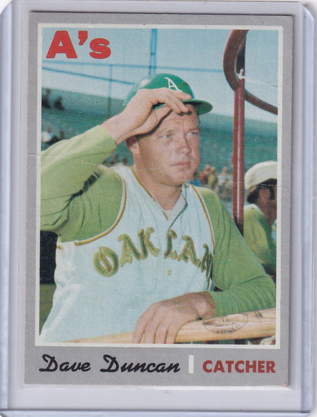 1970 Topps Baseball #678 Dave Duncan - Oakland Athletics