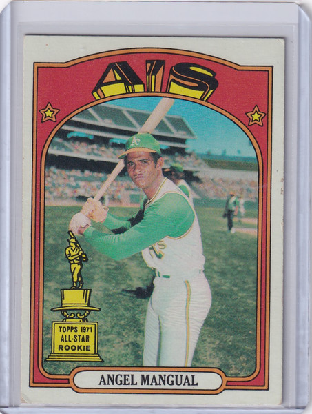 1972 Topps Baseball #62 Angel Mangual ASR - Oakland Athletics