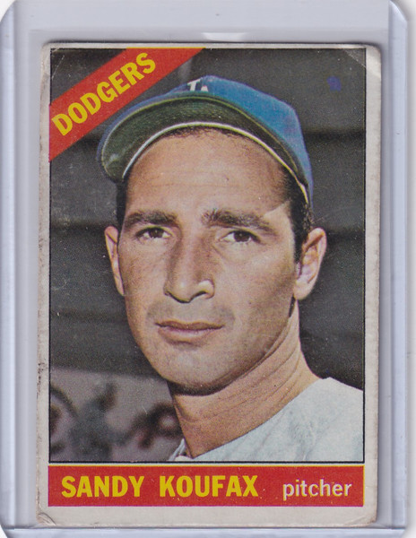 1966 Topps Baseball #100 Sandy Koufax - Los Angeles Dodgers DP