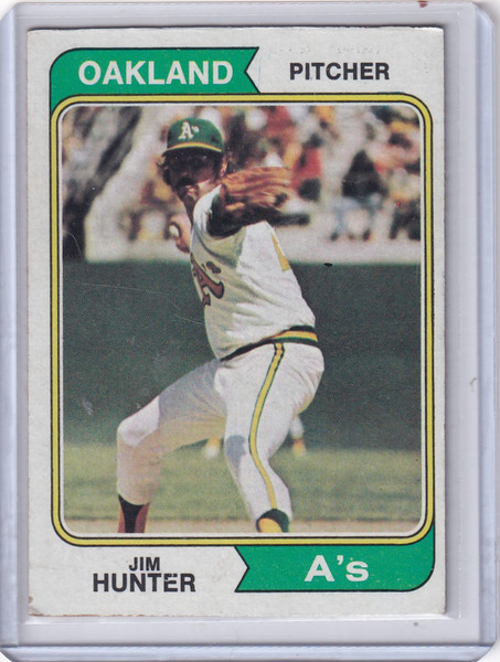 1974 Topps Baseball #7 Jim Hunter - Oakland Athletics