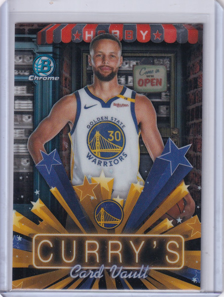 2025-26 Bowman Basketball Hobby Stars #H-2 Stephen Curry - Golden State Warriors
