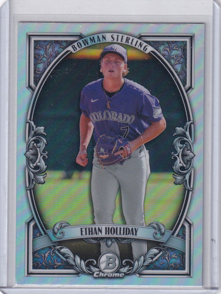 2026 Bowman Baseball Sterling Refractor #BST-11 Ethan Holliday - Rockies