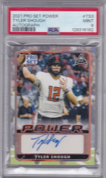 2021 Pro Set Power #TS3 Tyler Shough Auto PSA 9 Mint
