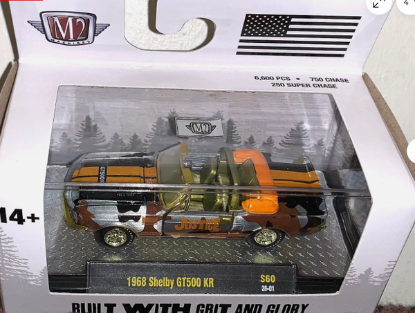 M2 Machines 1:64 Detroit Muscle S60 1968 Shelby GT500 KR SUPER CHASE
