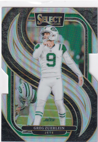 2024 SELECT #158 GREG ZUERLEN DIE CUT REFRACTOR- NEW YORK JETS