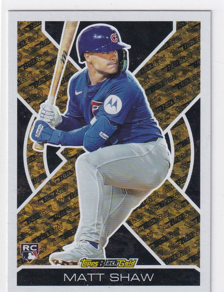 2025 TOPPS BLACK GOLD #BG-7 MATT SHAW- CHICAGO CUBS