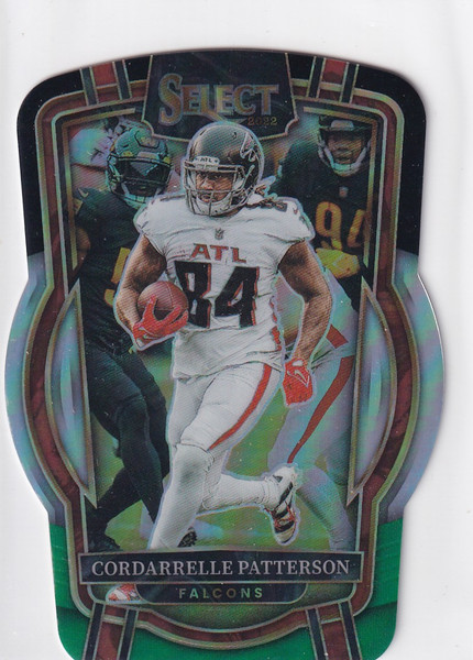 2022 SELECT #295 CORDARRELLE PATTERSON DIE CUT REFRACTOR- ATLANTA FALCONS
