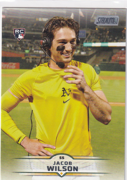2025 TOPPS STADIUM #33 JACOB WILSON- OAKLAND ATHLETICS