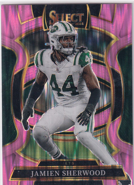 2025 SELECT #77 JAMIEN SHERWOOD PINK SHOCK- NEW YORK JETS