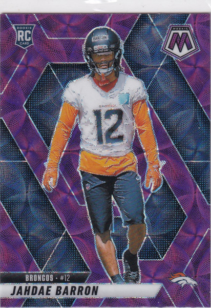 2025 MOSAIC #361 JAHDAE BARRON PURPLE SHOCK- DENVER BRONCOS