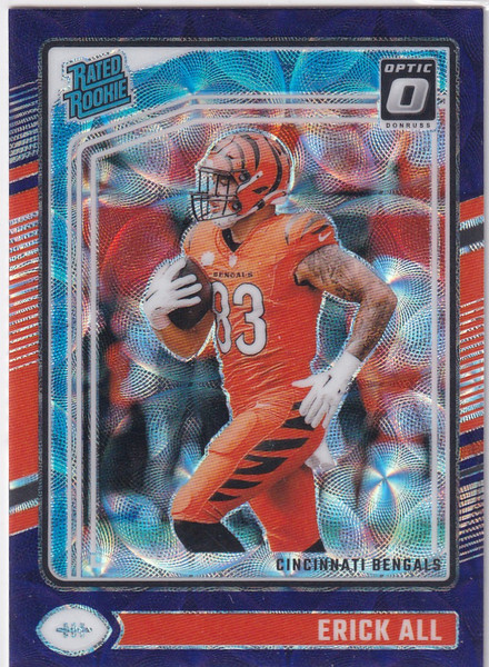 2024 DONRUSS OPTIC #233 ERICK ALL PURPLE SCOPE- CINCINNATI BENGALS