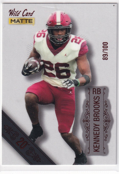 2022 WILD CARD #MB-74 KENNEDY BROOKS 89/100- PHILADELPHIA EAGELS
