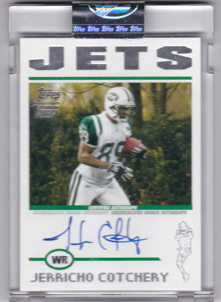 2004 Topps #84 Jerricho Cotchery Rookie Auto 0563/1499 New York Jets