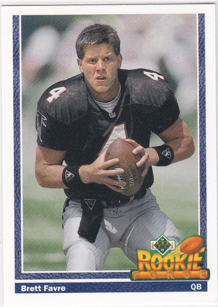 1991 Upper Deck #647 Brett Favre Rookie  Atlanta Falcons