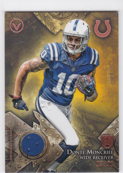 2014 Topps Valor Rookie Relics #VRR-DM Donte Moncrief RC Relic 23/99 Colts
