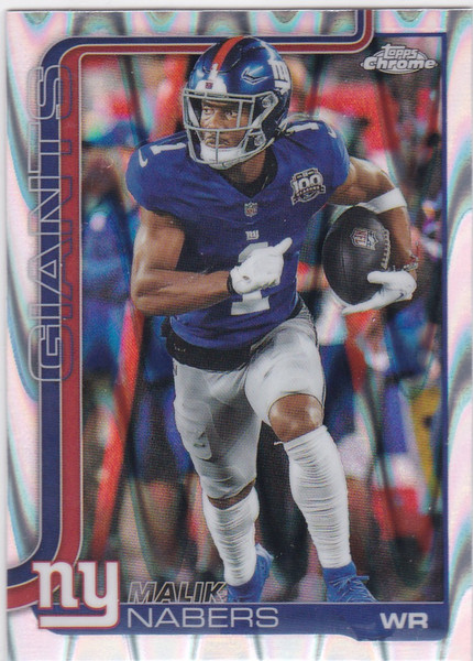 2025 Topps Raywave #225 Malik Nabers New York Giants