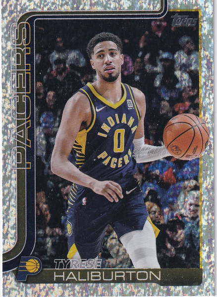 2025 TOPPS #47 TYRESE HALIBURTON FOIL- INDIANA PACERS