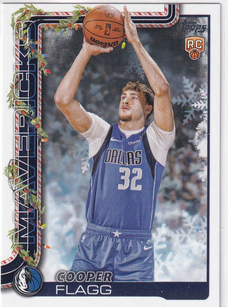 2025 TOPPS HOLIDAY #H161 COOPER FLAGG- DALLAS MAVERICKS