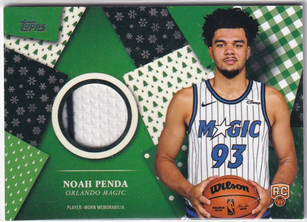 2025 TOPPS HOLIDAY #HR-27 NOAH PENDA PATCH- ORLANDO MAGIC