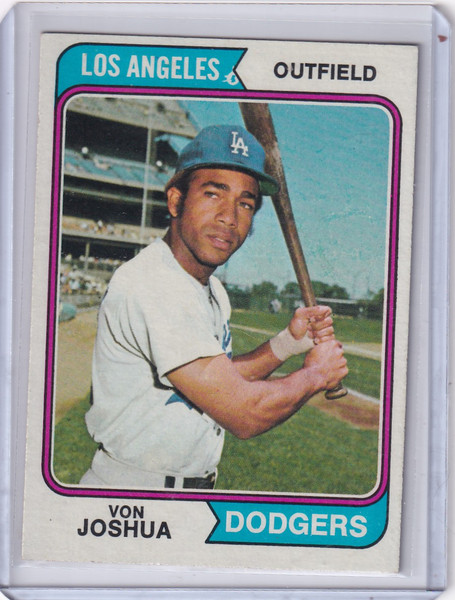 1974 Topps Baseball #551 Von Joshua - Los Angeles Dodgers