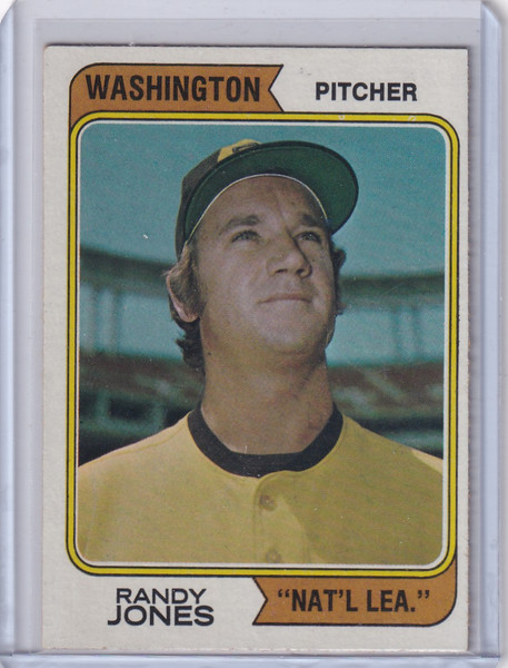 1974 Topps Baseball #173 Randy Jones - San Diego Padres (Washington)
